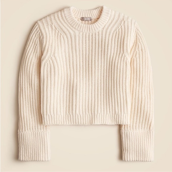 J. Crew Sweaters - J.Crew Heritage Cotton Fisherman Crewneck Sweater